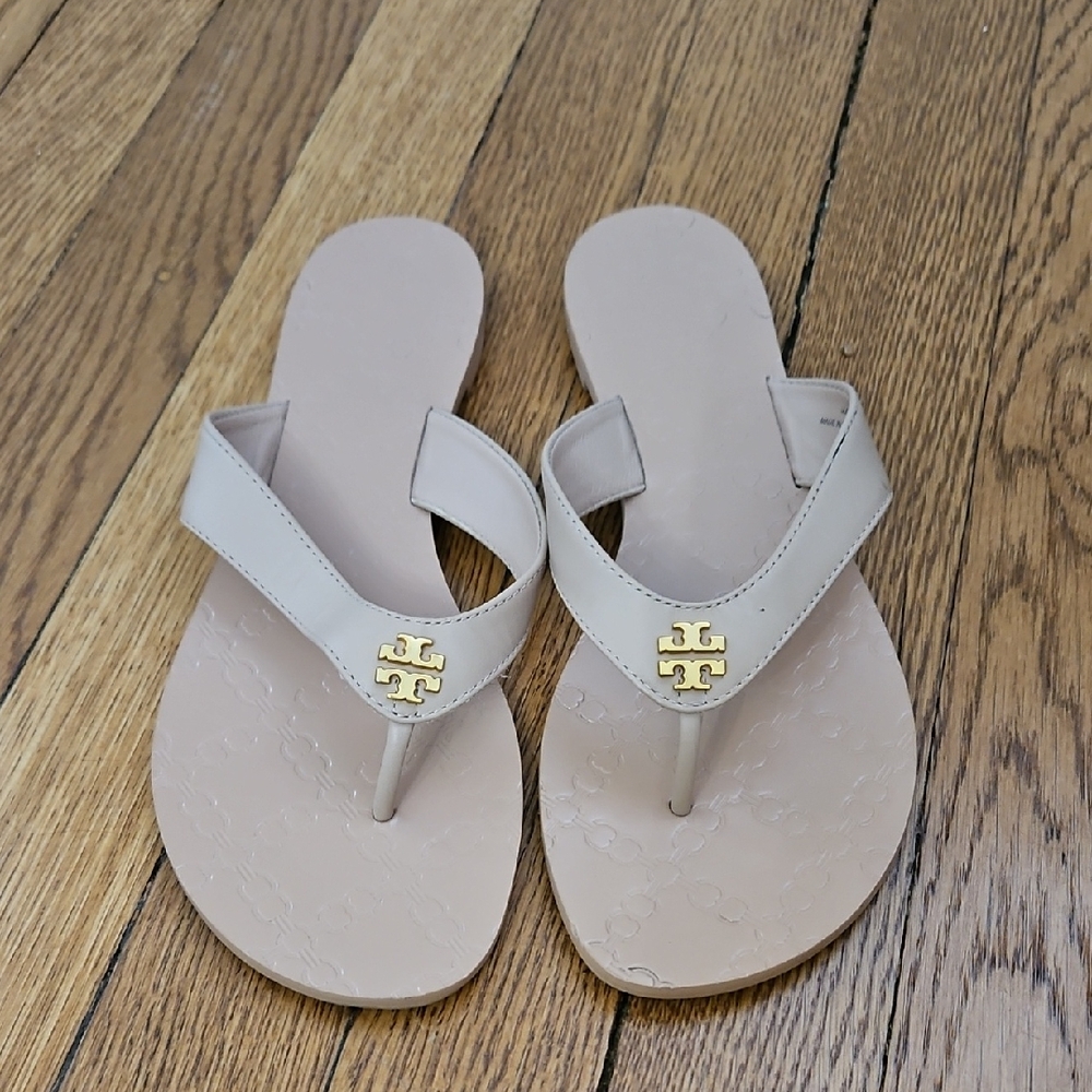 Tory Burch Leather Nude 8